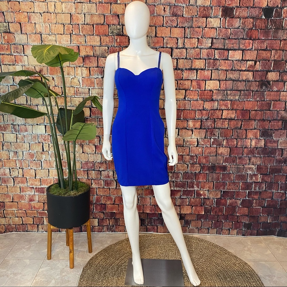 Guess, medium, Blue fitted dress